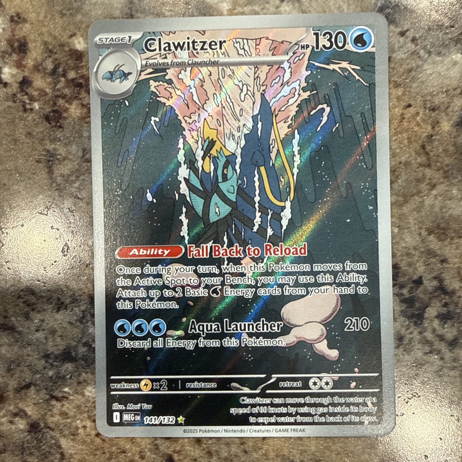 Clawitzer 141/132 Me01: Mega Evolution Holo