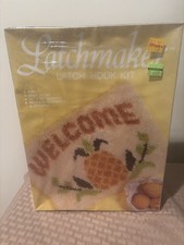 Latchmaker Latch Hook Kit PINEAPPLE WELCOME New 18" x 24" Kit No. 89005