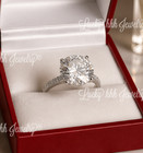 4.48 ct 14k White Gold Ladies Lab Grown Diamond Ring Engagement Wedding E VVS2 — photo 1