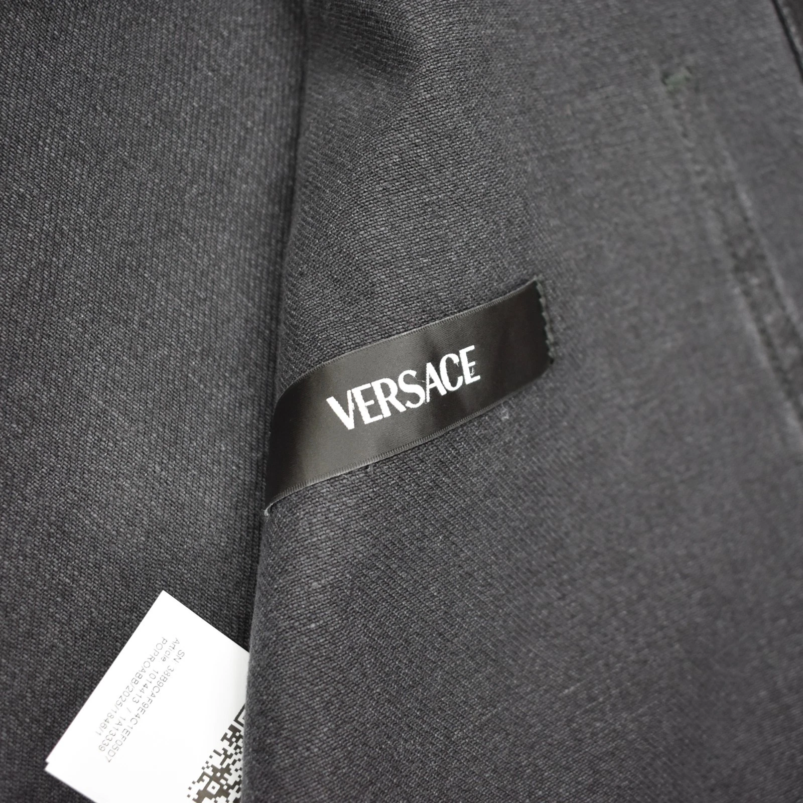 NWT $1695 VERSACE Black Denim Medusa Logo Chore Coat Jacket Mens XL 54 AUTHENTIC - product detail image 7