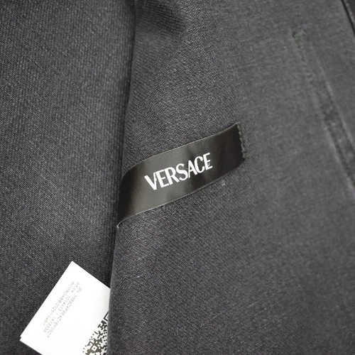 NWT $1695 VERSACE Black Denim Medusa Logo Chore Coat Jacket Mens XL 54 AUTHENTIC image 7