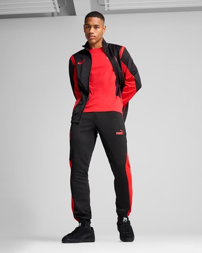 Ac Milan Puma Giacca tuta sportiva 2025 ftblARCHIVE Nero con tasche - Foto 5 di 12