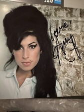 Amy Winehouse Hand Signed Autograph , Record Company Promotional