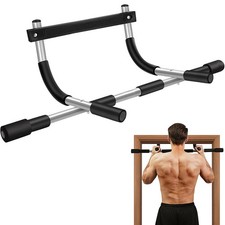 Doorway Pull Up Bar for Home Gym, Adjustable Width Chin Bars Door Grey