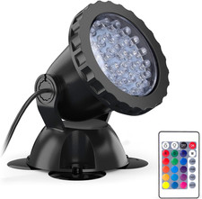 Pond Lights Colored Submersible Fountain Lights  Underwater Waterproof RGB...