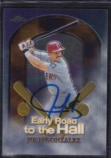 Juan Gonzalez 2x AL MVP, 434 HR 1995 1999 Topps Chrome SIGNED AUTOGRAPH CARD