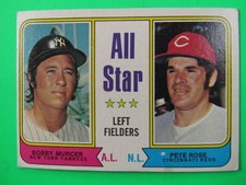 1974 Topps #336 All Star LF Pete Rose Bobby Murcer VG-EX LOW $hip F0155