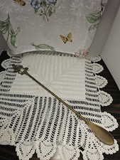 Vintage Solid Brass Shoehorn With Hunter Shaped Handle