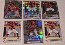 Jonathan India Rookie Card Lot (6) with 2022 Topps  Chrome X-Fractor Card #182