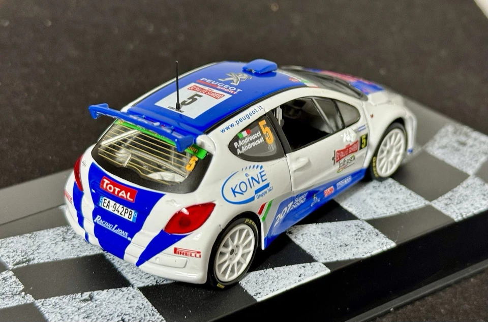 PEUGEOT 207 S2000 #5 P.ANDREUCCI- A.ANDREUSSI RALLYE SANREMO 2010 IXO 1:43 - Immagine 4 di 4