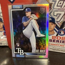 2026 Topps Series 1 Joe Rock RC Rainbow Foil Tampa Bay Rays #134.