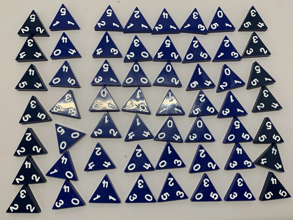 Triominos Game Pressman Triangular 100% Complete Tri-Ominos Friendship Edition - Image 3 of 4