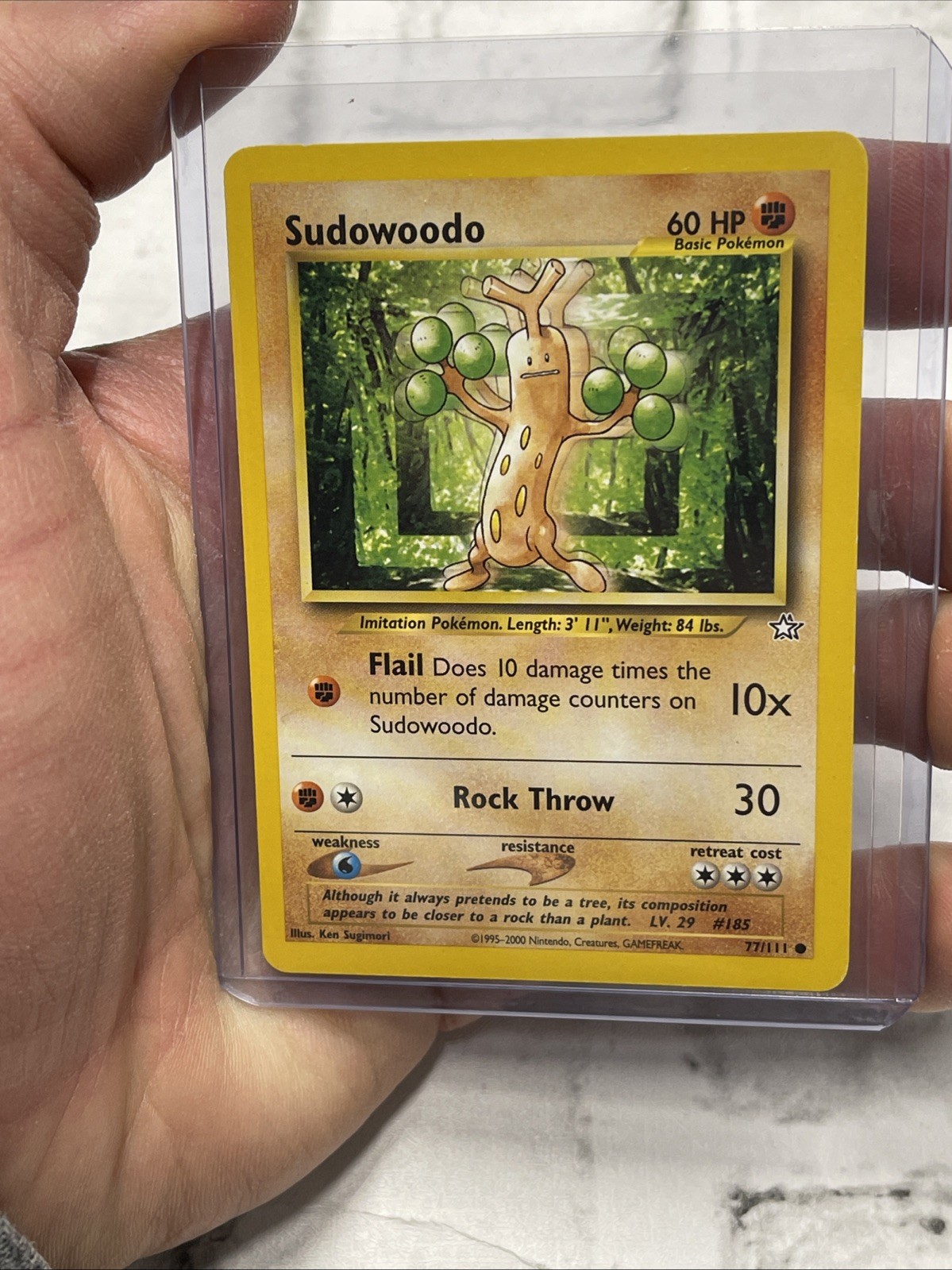 Vintage Pokémon Cards 2000 Pokémon - Sudowoodo Neo Genesis No. 77/111 WOTC NM