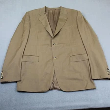 Canali Blazer Mens 54L Brown Super 120s Wool Made In Italy Jacket Sport Coat