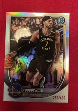 Buddy Hield 2025-26 NBA Bowman Chrome #BCV-37  Refractor /499