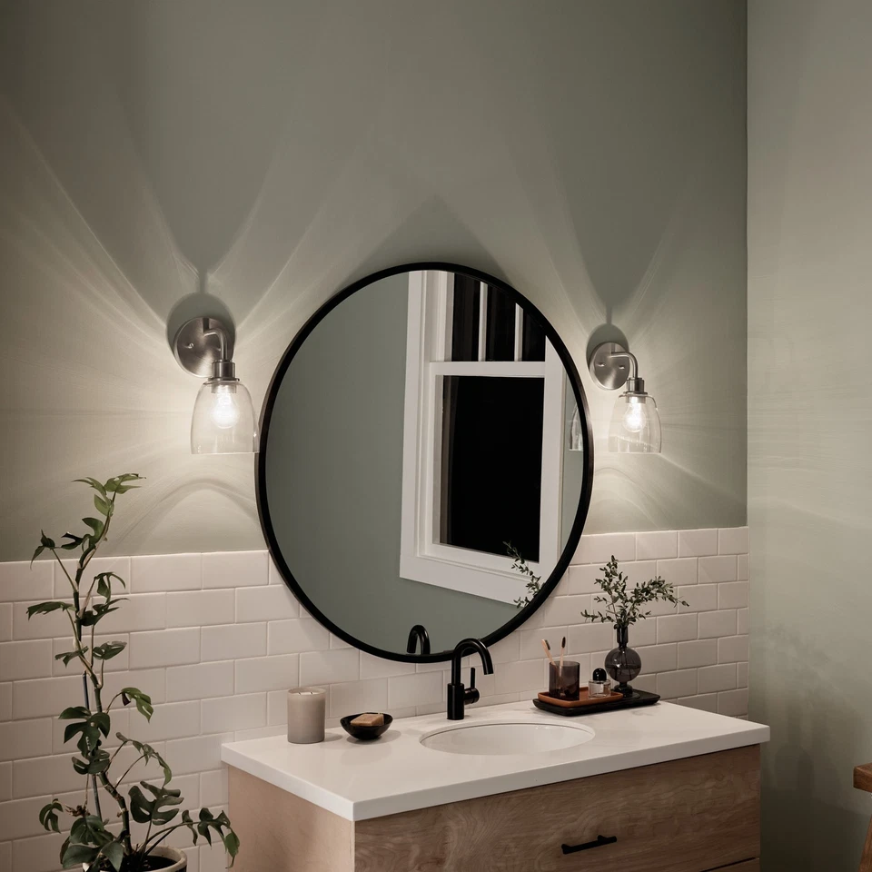 Aplique de pared Kichler 55100 Meller 11" de alto - rojo Foto 2 de 4