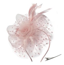 Women's 20s 50s Feather Mesh Pillbox Fascinator Hats for Women Wedding Tea Pa...