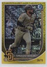 2025 Bowman Chrome Mega Box Yellow Mojo Refractor 20/75 Fernando Tatis Jr 10nl