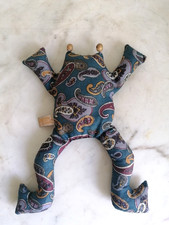 Vintage Liberty of London Beanie Bag Paisley Fabric Frog