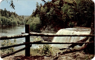 Upper Tahquamenon Falls, River, Michigan's Upper Peninsula, Northern Postcard