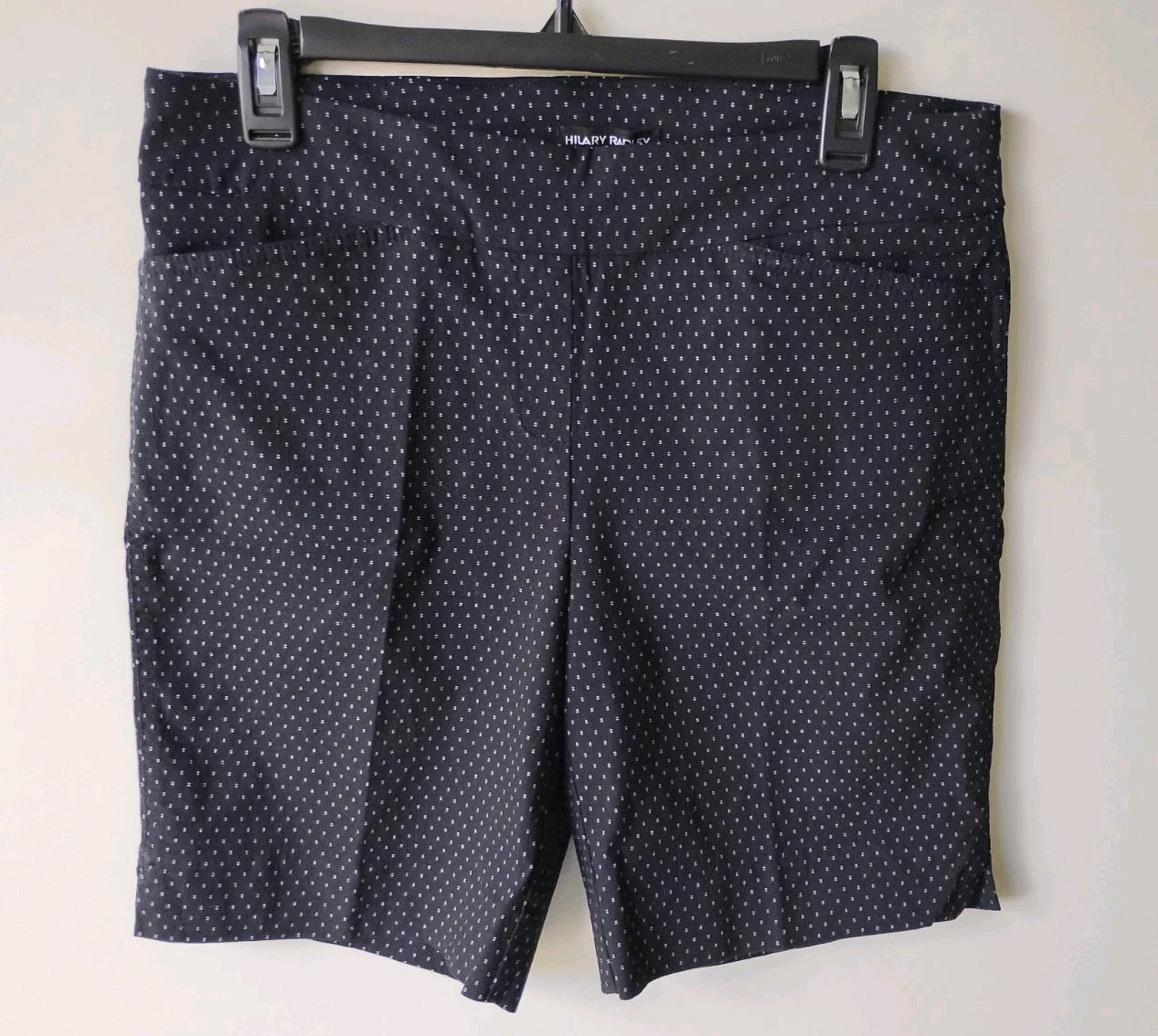 HILARY RADLEY Black White Women's Pull on Shorts L