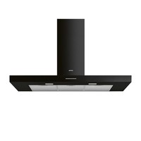 Smeg 110cm Chimney Cooker Hood - Black KBT110BL