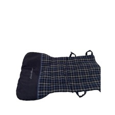 Eddie Bauer Shopping Cart Cover OS Navy Blue Plaid Padded Seat Liner Kids