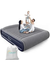 Evajoy Full Size Inflatable Air Mattress with Built in Pump, Double-High Bed ...