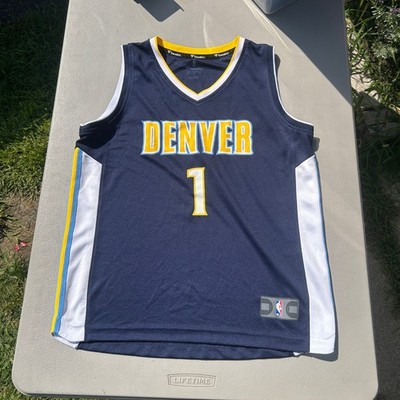 Fanatics NBA Denver Nuggets Michael Porter Jr 1 Jersey Navy Blue Mens Large