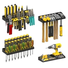  Wall Mount Hand Tool Storage Set, Screwdriver Organizer, Pliers Holder, 