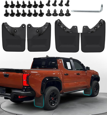 No-Drill Mud Flaps for 2024-2026 Toyota Tacoma 4Th Gen Accessories Mudflaps Spla