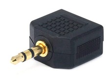 Monoprice 3.5mm TRS Stereo Plug to 2x 3.5mm TRS Stereo Jack Splitter Adapter