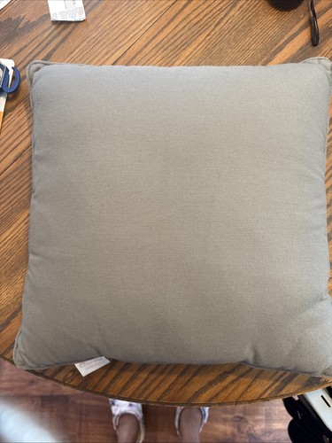 Sunbrella Gray Chair 16-inch Square Out Door Throw Pillow Cushion Comfy Durable