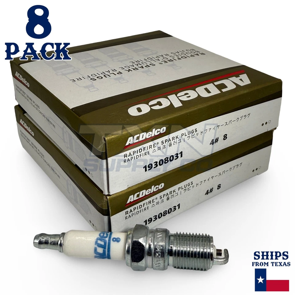 8 velas de ignição ACDelco platina 1982-1983 para Cadillac Fleetwood Brougham 4,1L - Imagem 2 de 3