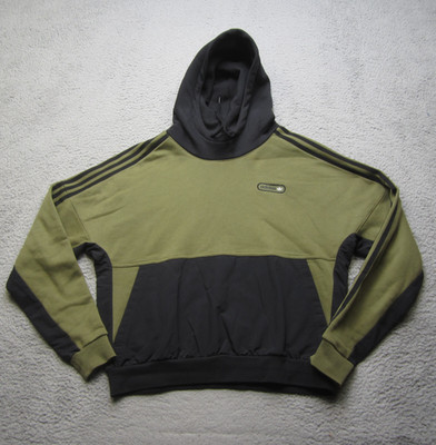 Adidas Hoodie Mens M Trefoil Sweatshirt Terry Fleece Casual Y2K