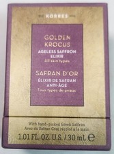 KORRES GOLDEN KROCUS Ageless Saffron Youth ELIXIR 1.01oz SEALED New in Box