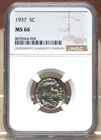 1937 BUFFALO NICKEL NGC MS66 664004