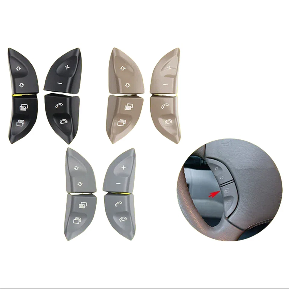 Cubierta botón control volante mercedes-benz w220 clase s 1998-2005/ Foto 3 de 4