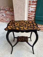 Vintage French Side Table Chinoiserie Butterf...