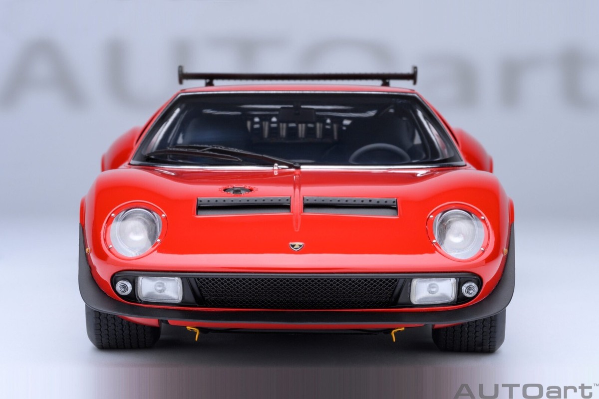 Lamborghini Jota 赤1/18 Lamborghini Miura SVR “JOTA” Red 1/18 Autoart 79171 J-1661