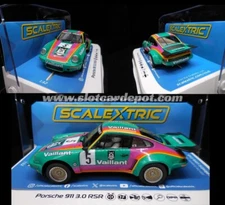 Scalextric Porsche 911 3.0 RSR Vaillant 1:32 Slot Car C4439