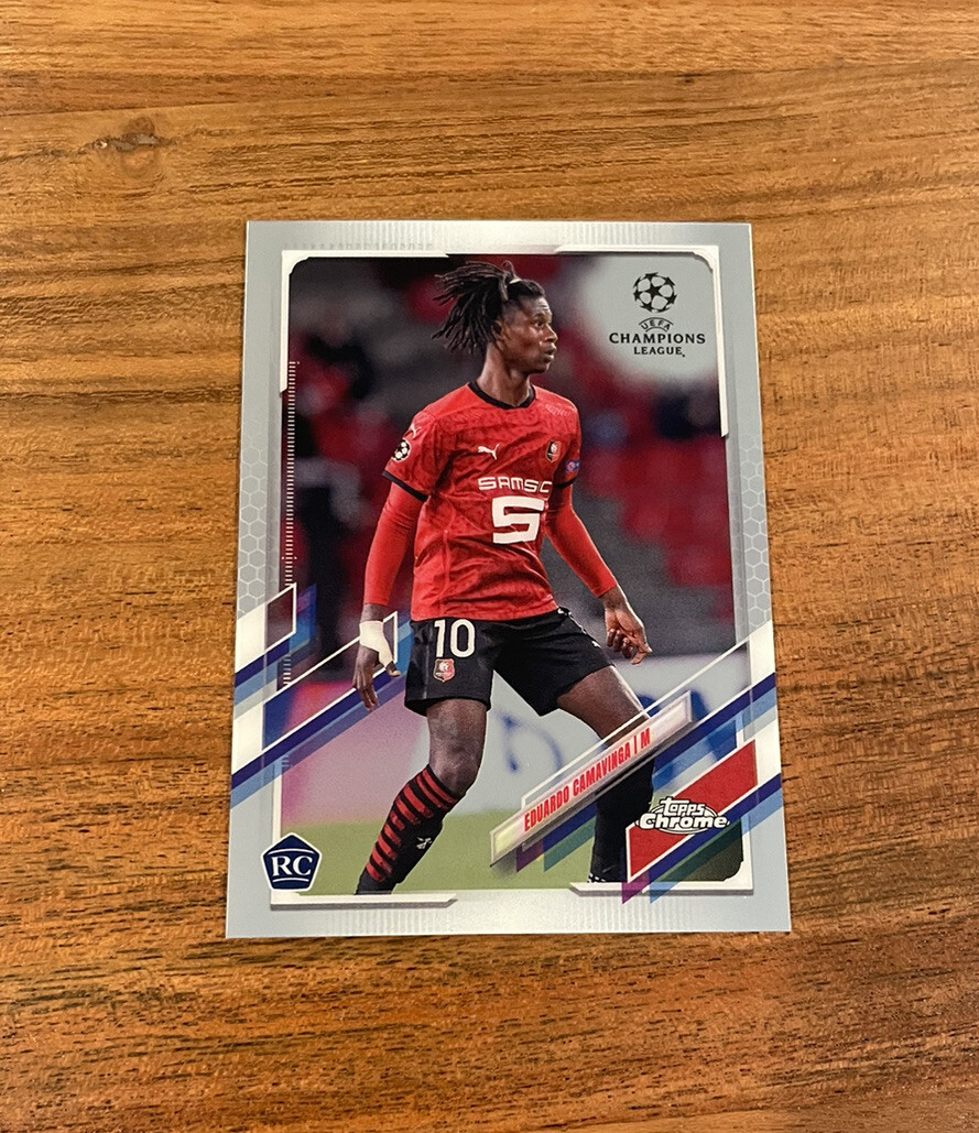 Eduardo Camavinga 2020-21 Topps Chrome UEFA Champions Rookie RC 