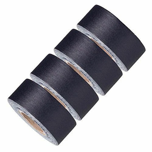 WEBGAGE COMMERCE INC. Mini Gaffer Tape Rolls, 1 inch x 8yards - Pack of 4 Black, Made In USA
