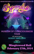 SHPONGLE "MUSEUM OF CONSCIOUSNESS TOUR" 2014 MEMPHIS CONCERT POSTER