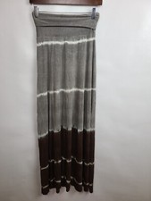 Lucky Brand Womens Dress XS-S Gray Tie Dye Strapless Convertible Cover Up BOHO