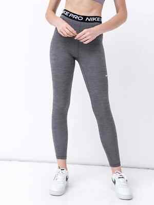 Nike Women's Pro Leggings DA0483 011 Dri-Fit High-Rise 7/8 Crop SIZE XXS 