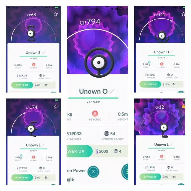 Pokemon Go Trading Unown Rare letter ( Q ) read description below