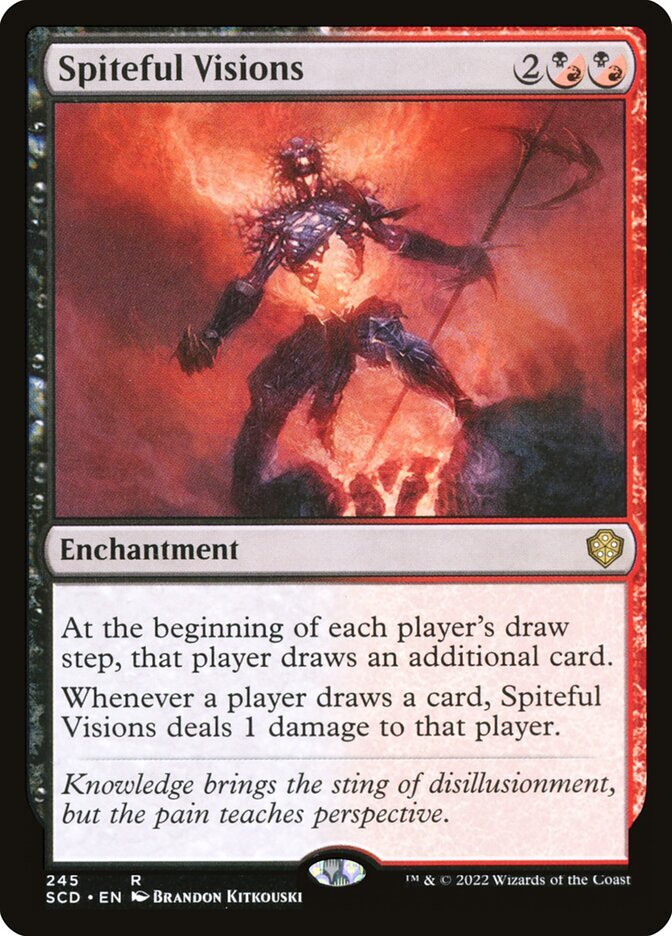 MTG Magic the Gathering Spiteful Visions (245/418) Starter Commander Decks LP