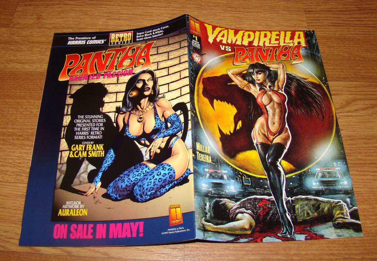 Harris Comics, VAMPIRELLA vs PANTHA #1 (NM) 1997, Mark Texiera