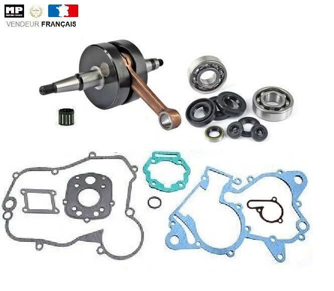 Kit vilebrequin avec roulements et joints spy pour moteur Derbi Senda 50 Euro 3 après 2006